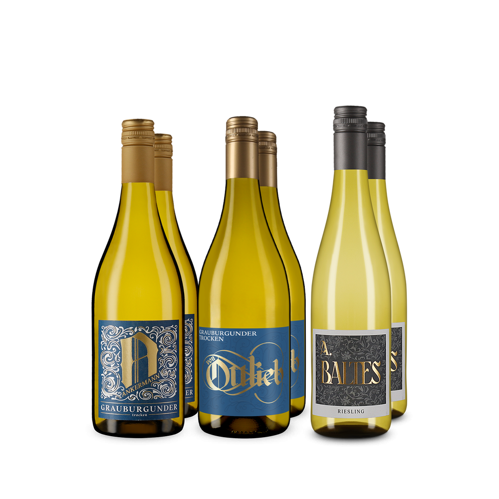 3x2 Deutsche Weißweine im Entdeckerpaket