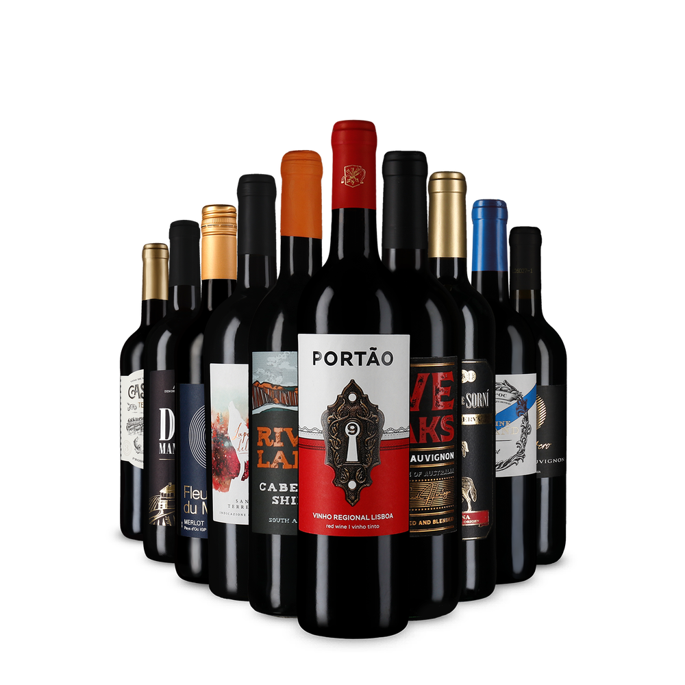 10x1 Rotwein pur: Top-Auswahl im Kennenlernpaket